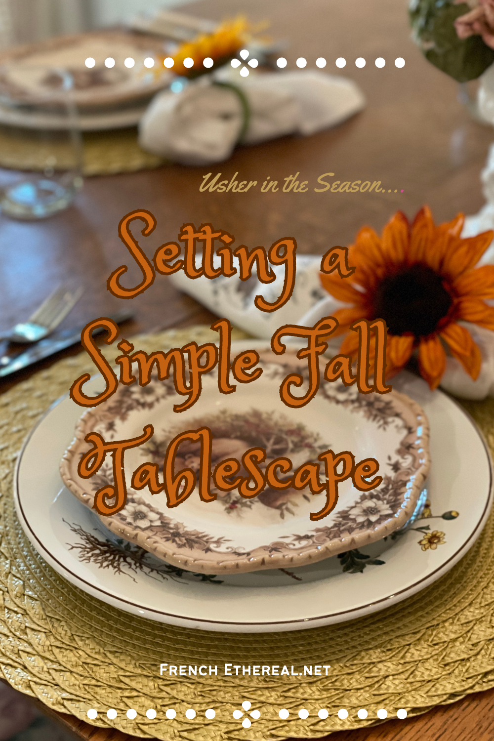 Setting a Simple Fall Table